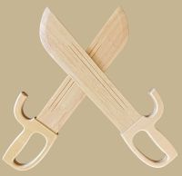 Wooden butterfly knives